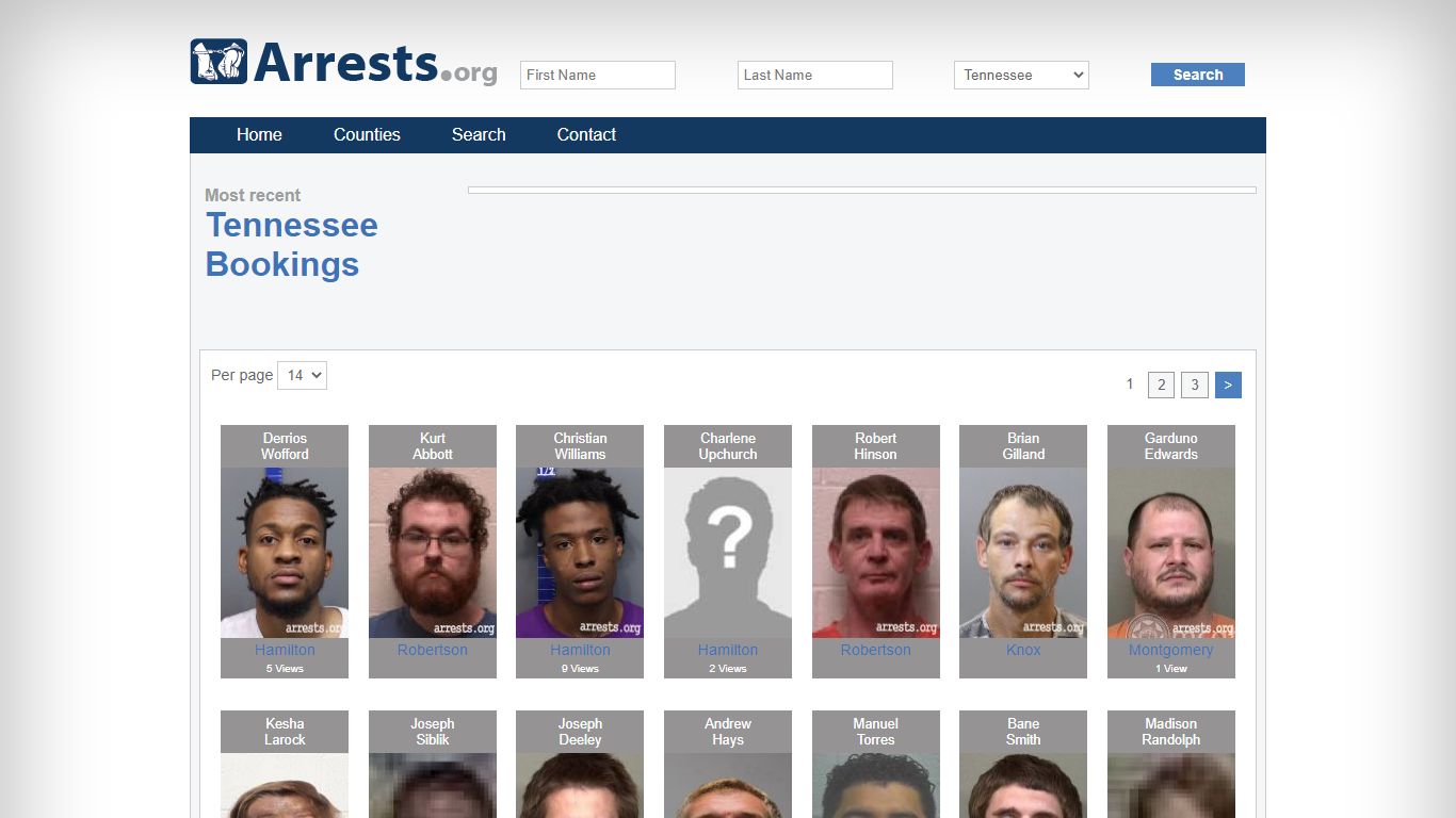 Tennessee Arrests and Inmate Search